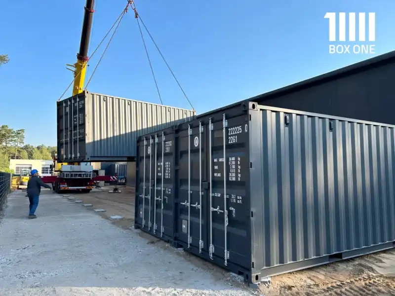 BOX ONE Container Lieferung